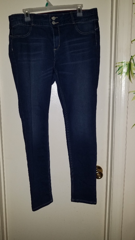 Dark blue jeans